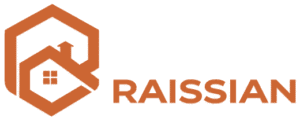 Raissian Real Estate logo, orange
